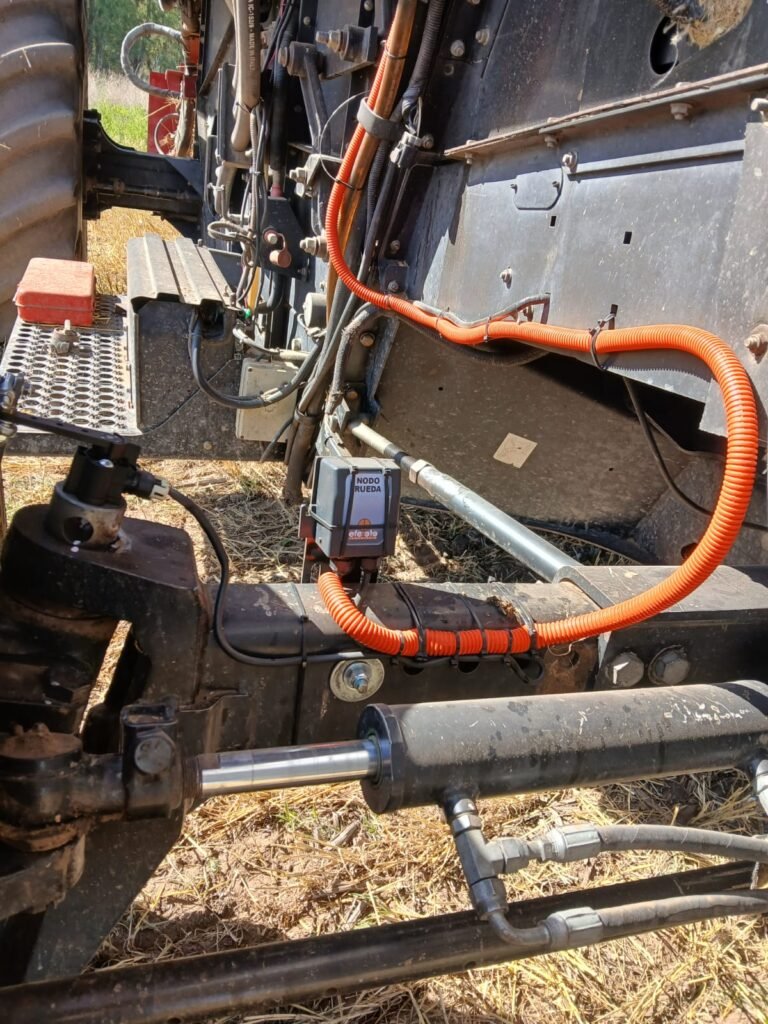 instalación de sensor rueda para piloto automatico en la pampa, miguel riglos