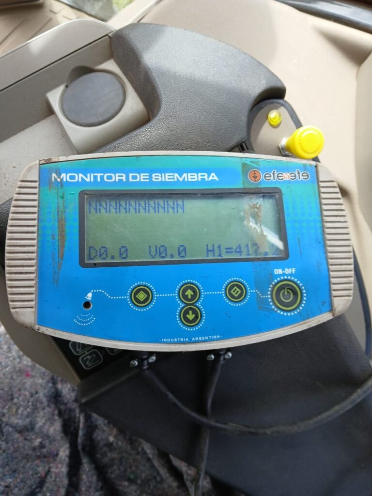monitor de siembra efeyefe ingenieria instalado en vedia, buenos aires